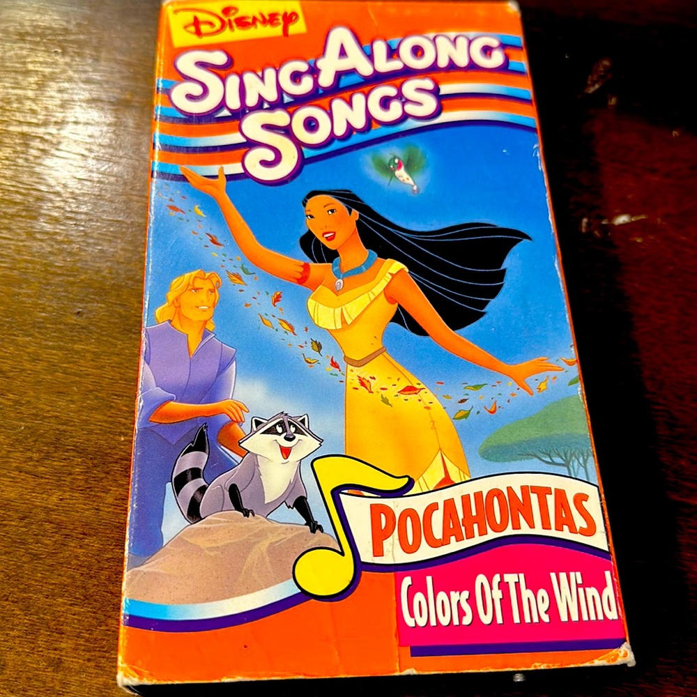 Disney Sing Along Songs Pocahontas Colors of The Wind VHS